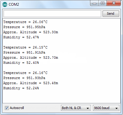 BME280-Temperature-Humidity-Pressure-Altitude-Output-On-Serail-Monitor