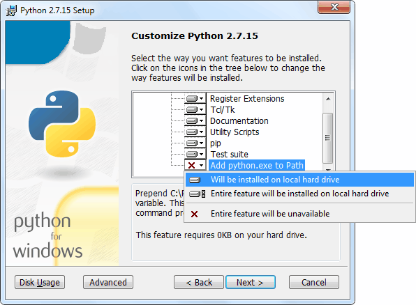 Enable-Add-Python.exe-to-Path-While-Python-Installation