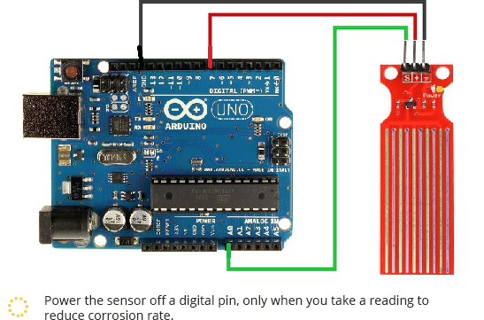 Wiring-Water-Level-Sensor-with-Arduino