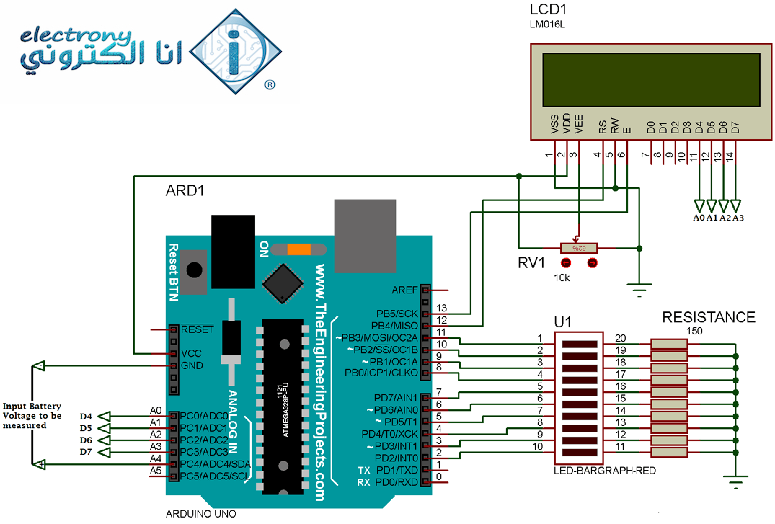Battery-Voltage-Indicator-Circuit-diagram-using-Arduino-and-LED-Bar-Graph