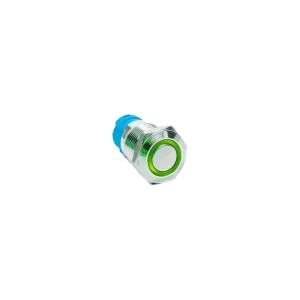 12mm Metal Button Switch Self-locked Mini Short Watertight Red and Green Blue 12V Ring Light Self-lock Pin  Type